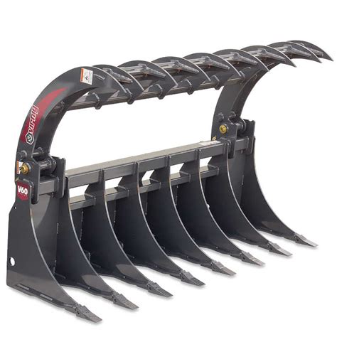 best skid steer root rake|root grapple rake attachment.